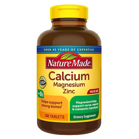 Nature Made Calcium, Magnesium Zinc with Vitamin D3 - 300.0 ea