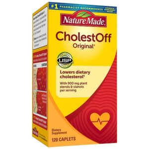 Nature Made CholestOff Dietary Supplement Caplets - 120.0 ea