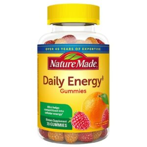Nature Made Daily Energy Gummies Berry Burst and Orange Zing - 70.0 ea