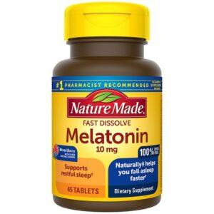 Nature Made Fast Dissolve Melatonin 10 mg Tablets - 45.0 ea