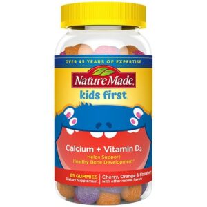 Nature Made Kids First Calcium + Vitamin D3 Gummies Cherry, Orange, Strawberry - 65.0 ea