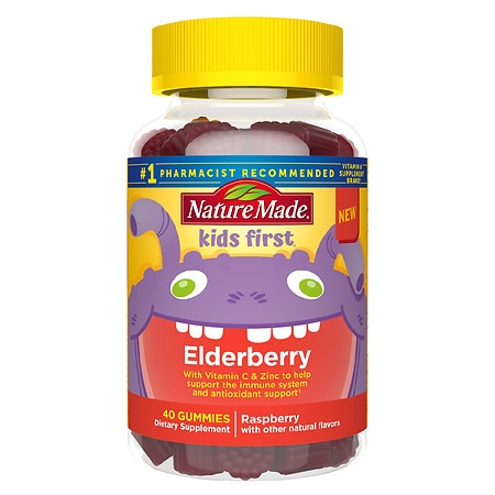 Nature Made Kids First Elderberry Gummies with Vitamin C and Zinc - 40.0 ea