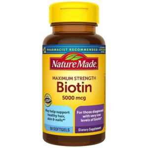 Nature Made Maximum Strength Biotin 5000 mcg Softgels - 50.0 ea