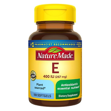 Nature Made Plant Sourced Vitamin E 267 mg (400 IU) d-Alpha Softgels - 100.0 ea