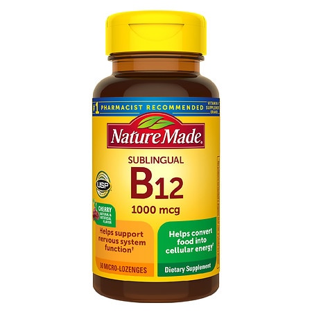 Nature Made Sublingual Vitamin B12 1000 mcg Micro-Lozenges - 50.0 ea