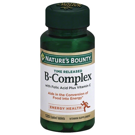 Nature's Bounty B-Complex plus Vitamin C Dietary Supplement Tablets - 125.0 ea