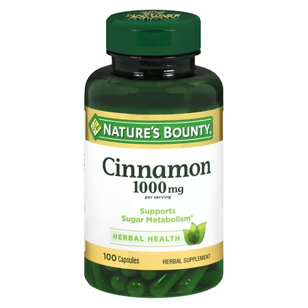 Nature's Bounty Cinnamon 1000 mg Dietary Supplement Capsules - 100.0 ea