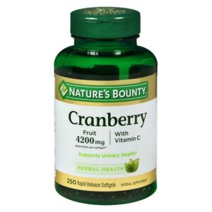 Nature's Bounty Cranberry 4200 mg Plus Vitamin C Dietary Supplement Softgels - 250.0 ea