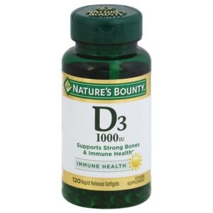 Nature's Bounty D-1000 IU Vitamin Supplement Softgels - 100.0 ea