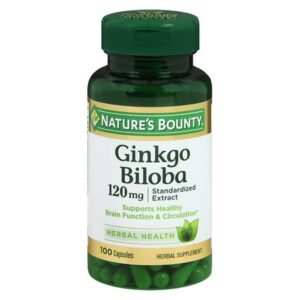 Nature's Bounty Double Strength Ginkgo Biloba, 120mg, Capsules - 100.0 ea