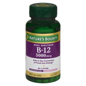 Nature's Bounty Dual Spectrum B-12 5000mcg Energy Support, Tablets - 30.0 ea