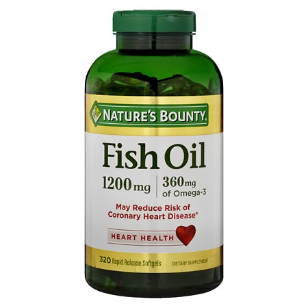 Nature's Bounty Fish Oil 1200 mg Dietary Supplement Softgels - 320.0 ea