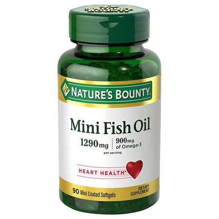 Nature's Bounty Fish Oil Dietary Supplement Mini Softgels - 90.0 ea