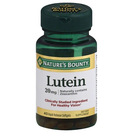 Nature's Bounty Lutein 20 mg Dietary Supplement Softgels - 30.0 ea