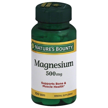 Nature's Bounty Magnesium 500 mg Dietary Supplement Tablets - 100.0 ea