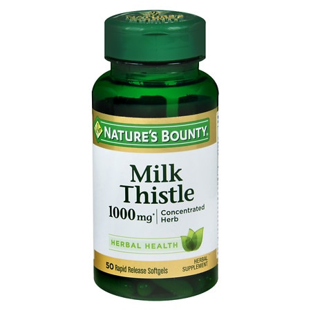 Nature's Bounty Milk Thistle 1000 mg Herbal Supplement Softgels - 50.0 ea