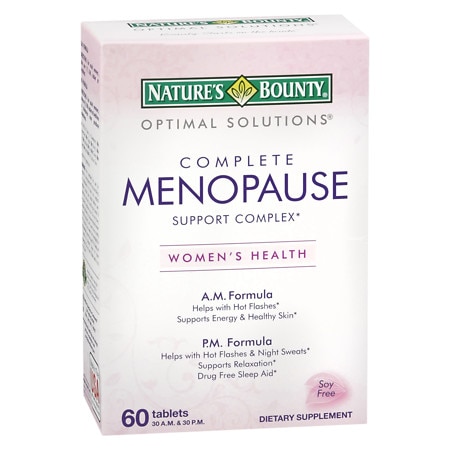 Nature's Bounty Optimal Solutions Complete Menopause Support Complex Dietary Supplement Tablets - 60.0 ea