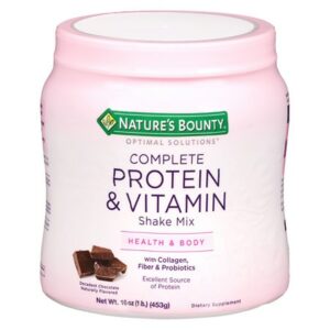 Nature's Bounty Optimal Solutions Complete Protein & Vitamin Shake Mix Decadent Chocolate - 16.0 oz