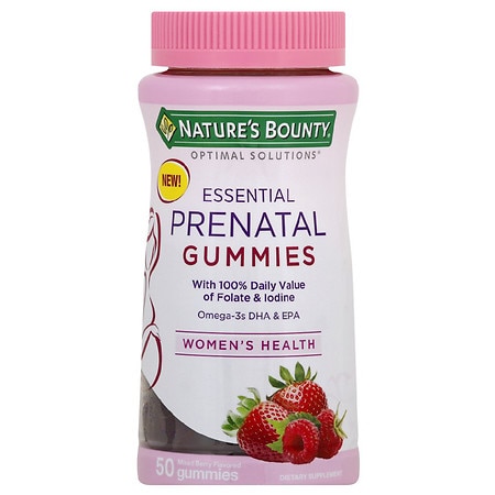Nature's Bounty Optimal Solutions Essential Prenatal Gummies Mixed Berry - 50.0 ea