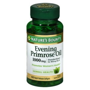 Nature's Bounty Standardized GLA 9% Evening Primrose Oil 1000 mg/90 mg Herbal Supplement Rapid R - 60.0 ea