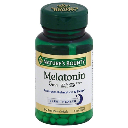 Nature's Bounty Super Strength Melatonin 5 mg Dietary Supplement Softgels - 90.0 ea