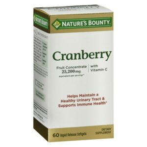 Nature's Bounty Triple Strength Natural Cranberry Softgels - 60.0 ea