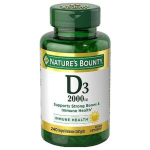 Nature's Bounty Vitamin D3-2000 IU, Softgels - 240.0 ea