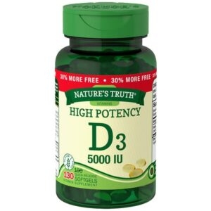 Nature's Truth High Potency Vitamin D3 5000 IU - 130.0 ea