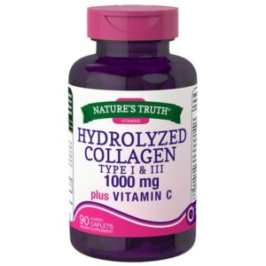 Nature's Truth Hydrolyzed Collagen Type 1 & 3 1000mg Plus Vitamin C - 90.0 ea