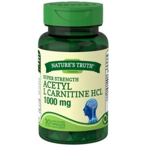 Nature's Truth Super Strength Acetyl L Carnitine HCL 1000mg, Capsules - 30.0 ea