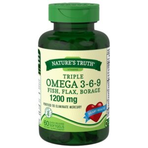 Nature's Truth Triple Omega 3-6-9 Fish, Flax, Borage - 60.0 ea