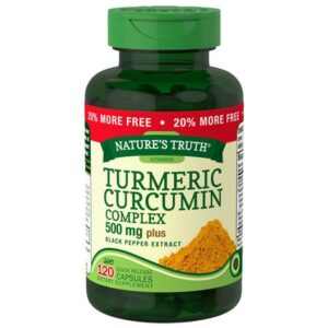 Nature's Truth Turmeric Curcumin Complex 500mg Plus Black Pepper Extract - 120.0 ea