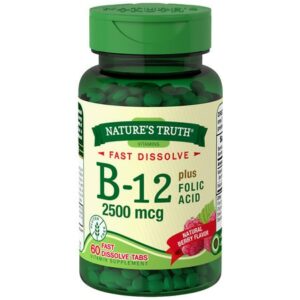 Nature's Truth Vitamin B-12 Plus Folic Acid 2500mcg Berry - 60.0 ea