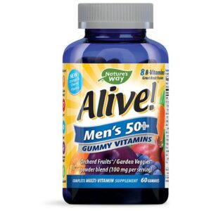 Nature's Way Alive! Men's 50+ Multi-Vitamin Gummies Fruit - 60.0 ea