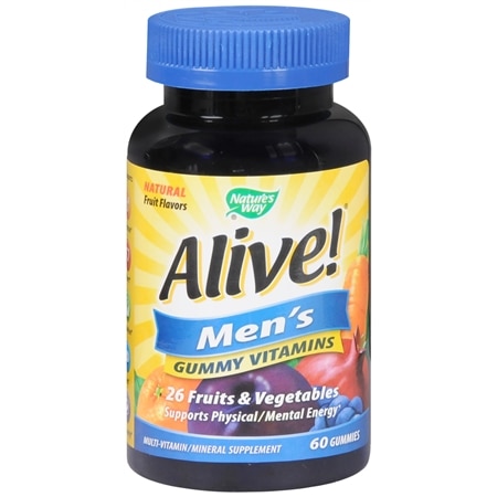 Nature's Way Alive! Men's Gummies Vitamins Fruit - 60.0 ea