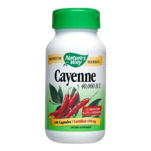 Nature's Way Cayenne 40,000 H.U. Dietary Supplement 450 mg Capsules - 100.0 ea