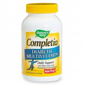 Nature's Way Completia Diabetic Multivitamin Iron Free Tablets - 90.0 ea