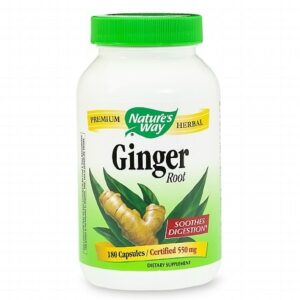 Nature's Way Ginger Root 550 mg Dietary Supplement Capsules - 180.0 ea