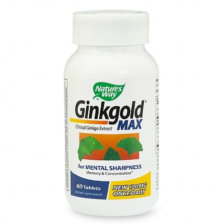 Nature's Way Ginkgold Max 120 mg Dietary Supplement Tablets - 60.0 ea