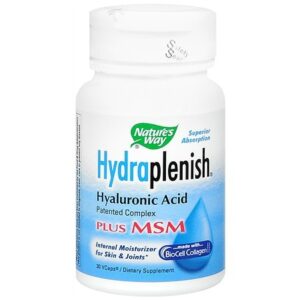 Nature's Way HydraPlenish Hyaluronic Acid Plus MSM Dietary Supplement, Veggie Capsules - 30.0 ea