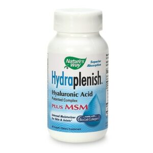 Nature's Way HydraPlenish Hyaluronic Acid plus MSM Dietary Supplement Vcaps - 60.0 ea