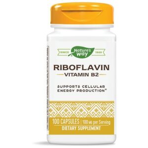 Nature's Way Riboflavin Vitamin B2 Capsules - 100.0 EA