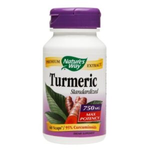 Nature's Way Turmeric Standardized 750mg Vegetarian Capsules - 60.0 ea