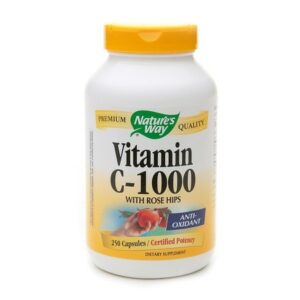 Nature's Way Vitamin C-1000 with Rose Hips Dietary Supplement Capsules - 250.0 ea