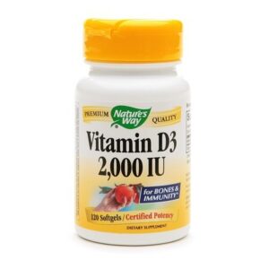 Nature's Way Vitamin D3 2000 IU, Softgel - 120.0 ea