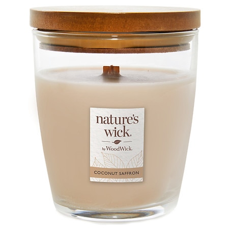 Nature's Wick Medium Jar Candle Coconut Saffron, 10 oz - 1.0 ea