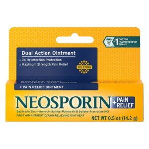 Neosporin + Pain Relief Dual Action Topical Antibiotic Ointment - 0.5 oz