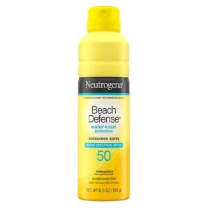 Neutrogena Beach Defense Spray Body Sunscreen, SPF 50 - 6.5 oz