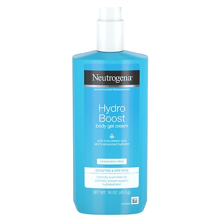 Neutrogena Hydro Boost Body Gel Cream, Fragrance-Free Fragrance Free - 16.0 oz