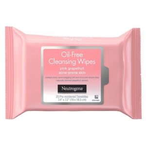 Neutrogena Oil-Free Facial Cleansing Wipes Pink Grapefruit - 25.0 ea